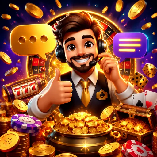 Gerente dedicado do programa VIP do 59P atendendo jogador pelo chat